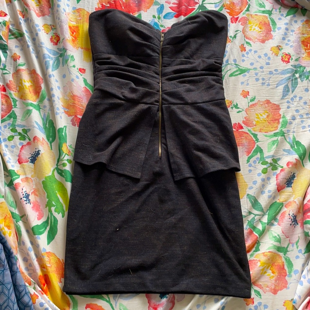 Strapless Peplum Dress